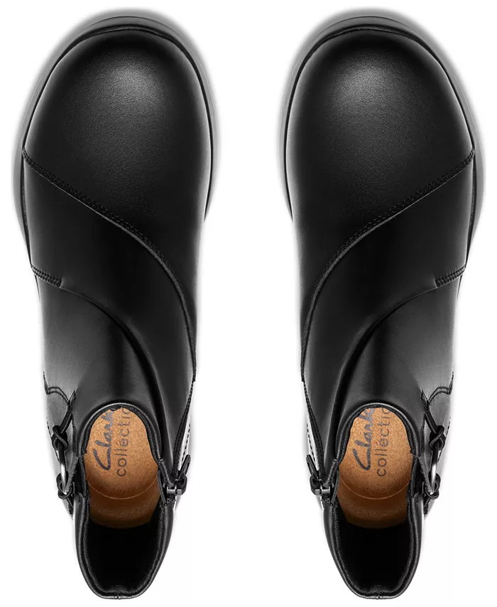 Коллекция женских ботильонов Ellowyn Deva на танкетке Clarks, черный — фото 4