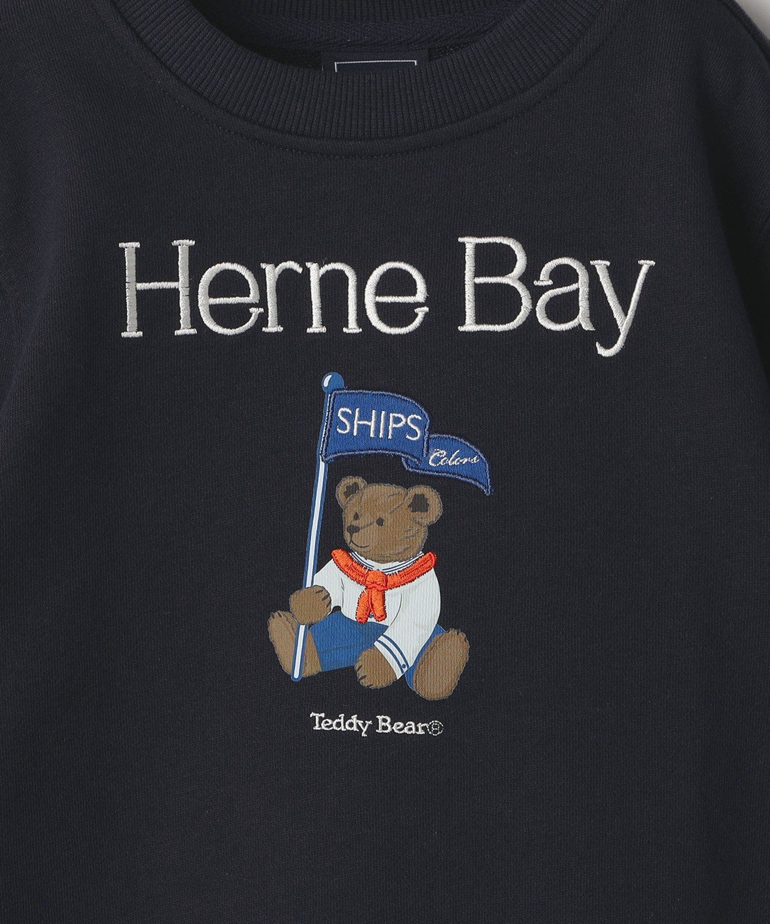 Цвета SHIPS: 80~130 см / Толстовка с изображением плюшевого мишки SHIPS Colors, Navy — фото 3