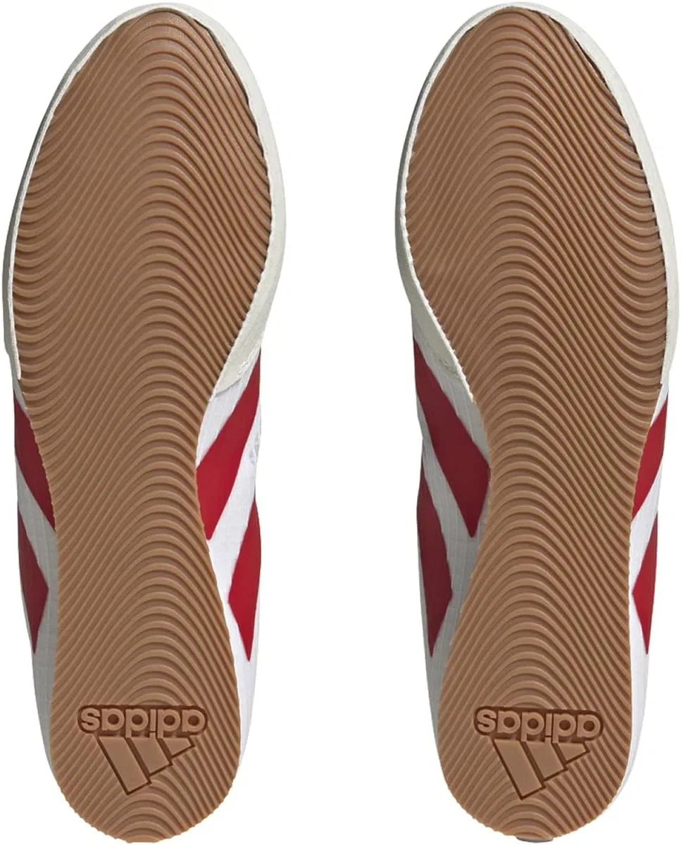 Кроссовки для бокса Adidas Box Hog 4 Unisex, Cloud White Better Scarlet White Tint — фото 3