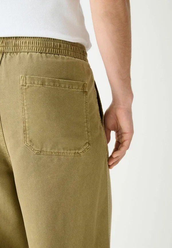 Джинсы Next, Baggy fit authentic washed elasticated trousers, горчично-желтые — фото 4