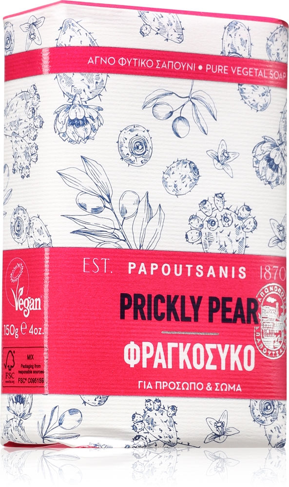 

Кусковое мыло с опунцией Papoutsanis, 150 гр