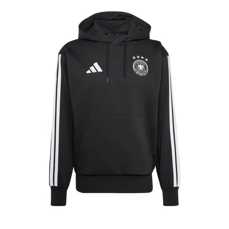 Худи Adidas Germany DNA Fleece Hoodie, черный