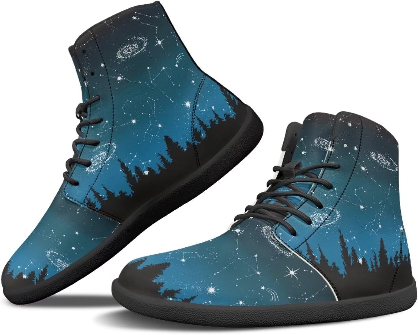 

Охотничьи ботинки Binienty Barefoot для мужчин и женщин, водонепроницаемые, из искусственной кожи, высокие, с поддержкой лодыжки, спортивная обувь, Galaxy Forest