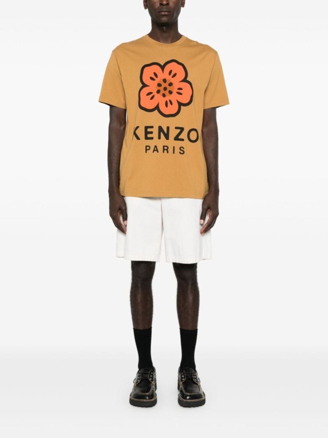 

Kenzo футболка из хлопка с принтом «Цветок Боке», коричневый
