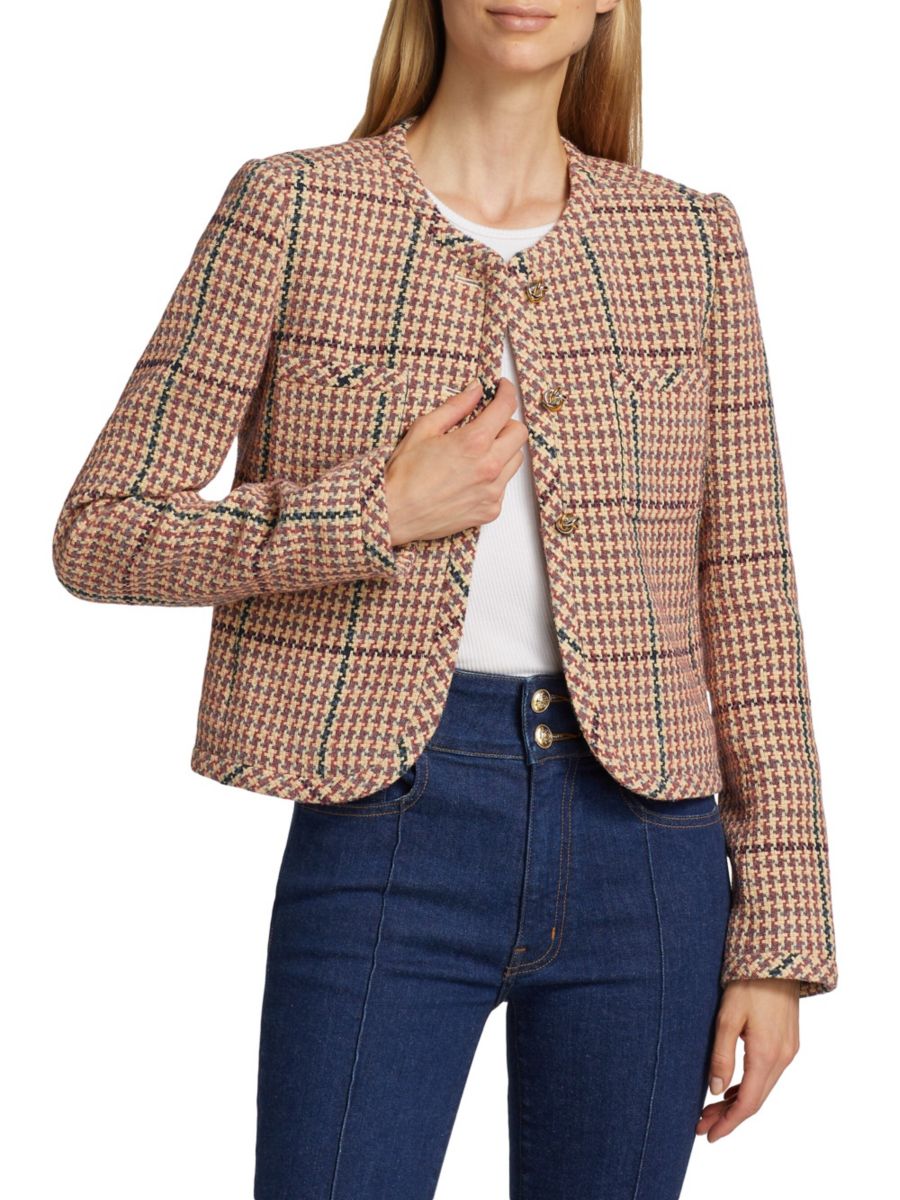 

Пиджак Emilia Knot с пуговицами Derek Lam 10 Crosby, цвет Rose Cream