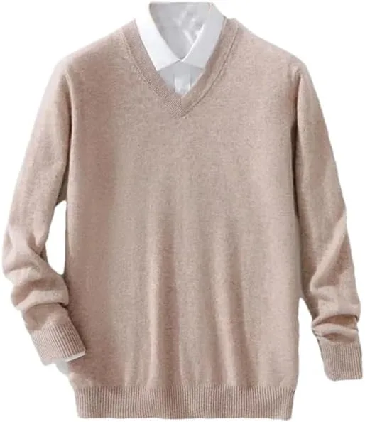 

Мужской свитер с V-образным вырезом и длинными рукавами Hamthuit