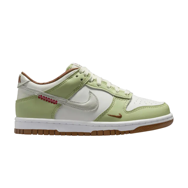 

Кроссовки Nike Dunk Low GS 'Year of the Snake', зеленый