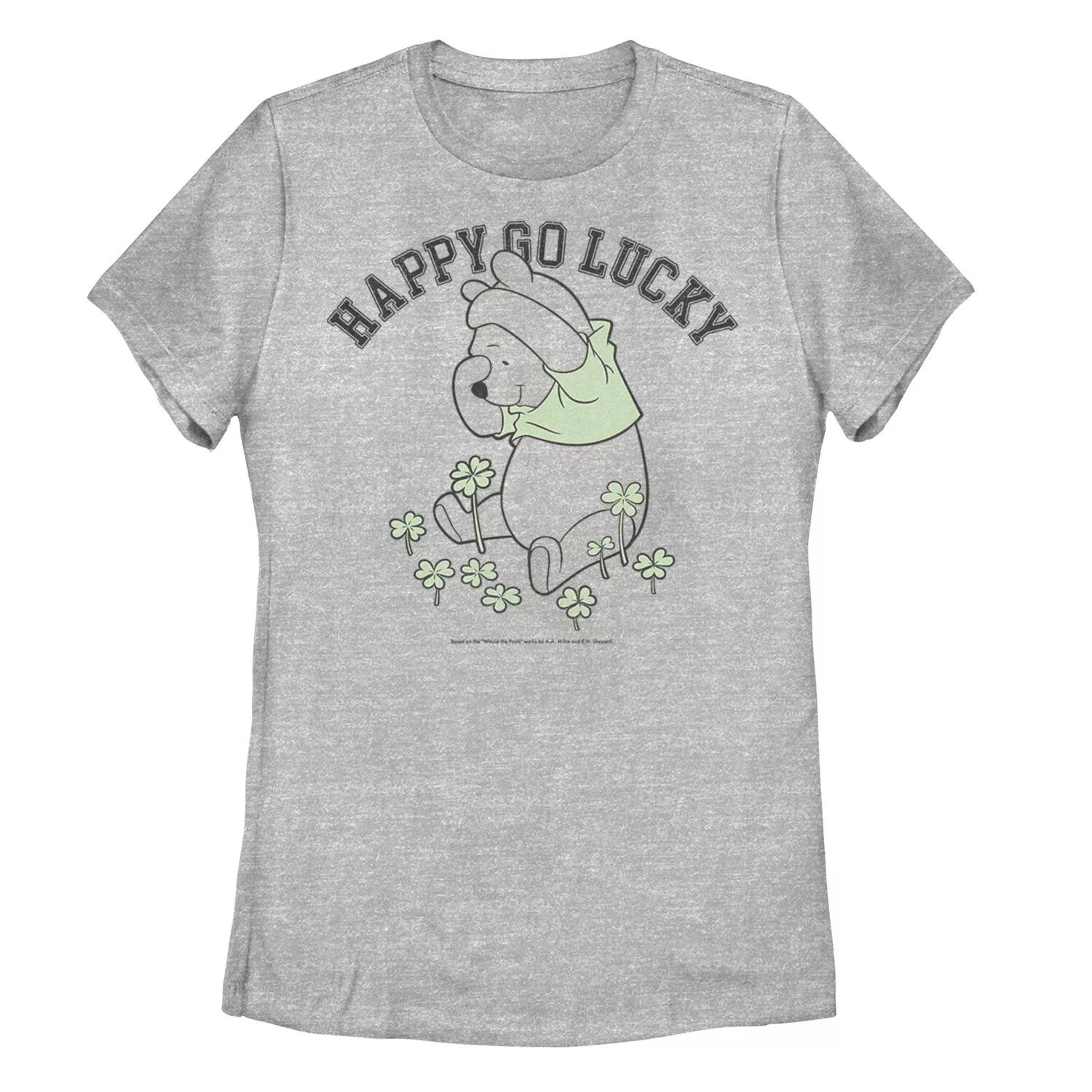 

Футболка Disney Winnie The Pooh для юниоров с надписью Happy Go Lucky Licensed Character