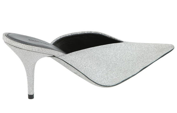 Сандалии glitter knife slingback 'silver' Balenciaga, серебряный — фото 3