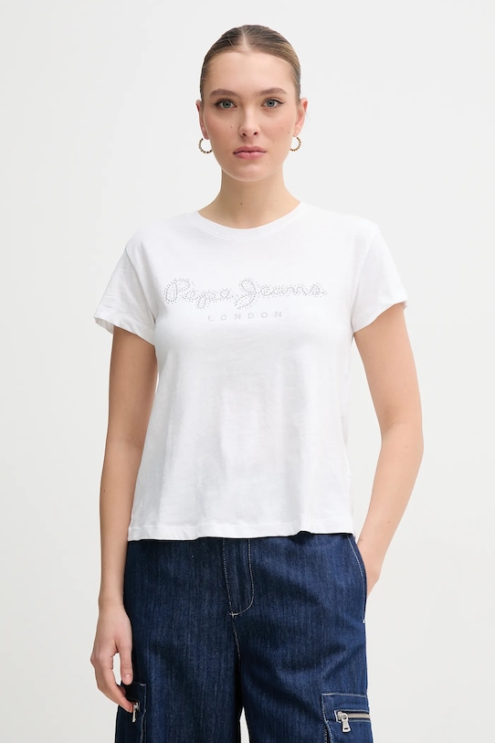 

Хлопковая футболка RYLEIGH Pepe Jeans, белый
