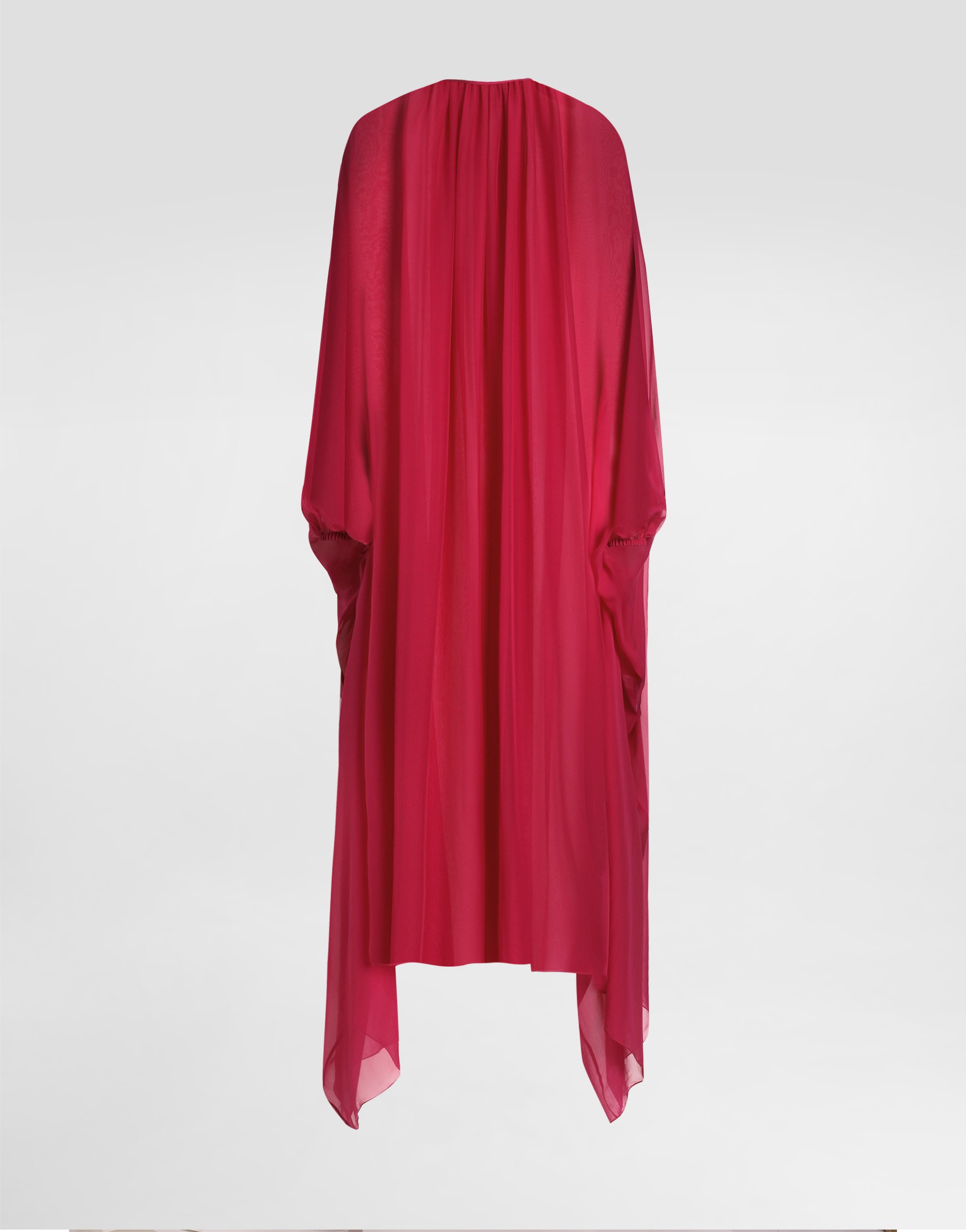 

Длинный кафтан из шелкового шифона с кулиской Dolce & Gabbana, фиолетовый