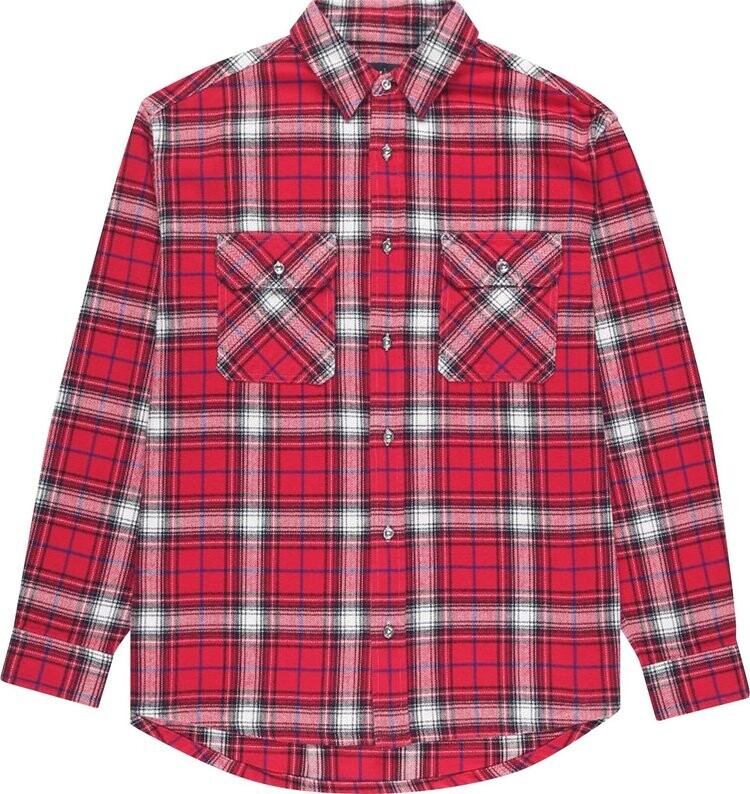 

Рубашка PURPLE BRAND Plaid Flannel 'Red', красный