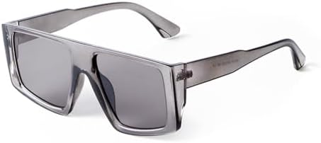 

Модные красные солнцезащитные очки с плоской верхней частью для женщин и мужчин, прозрачная зеленая оправа, солнцезащитные очки-щитки, C1, один размер MTZJH, One Color