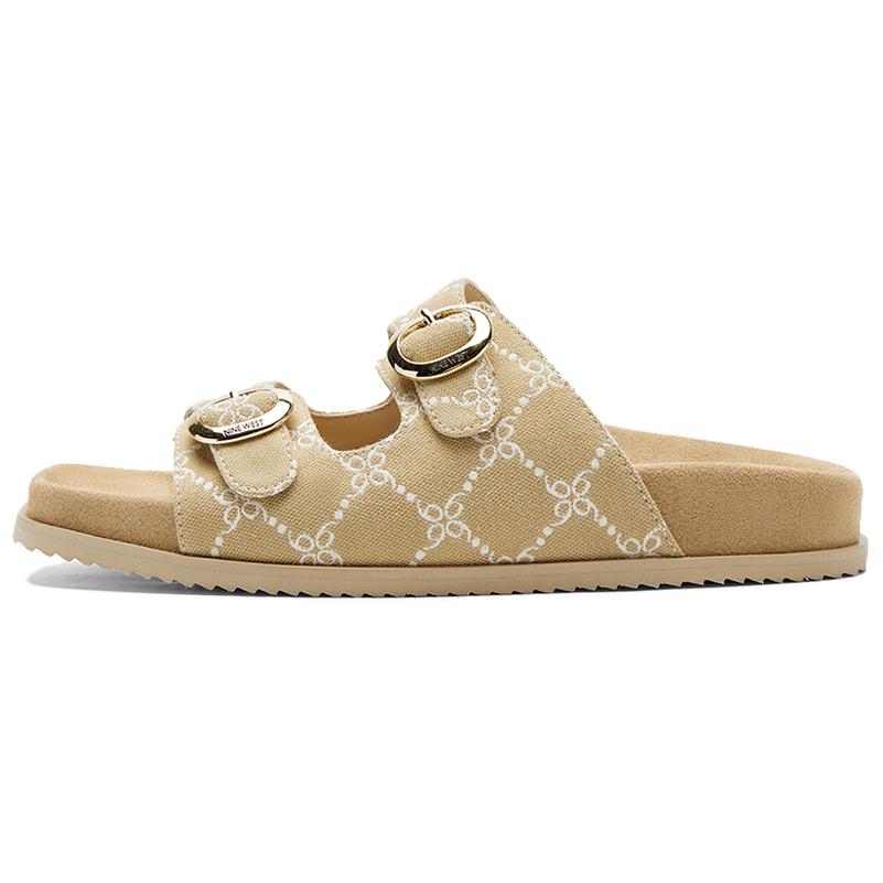 NINE WEST Женские стойкие к истиранию слайдеры Apricot, цвет Apricot
