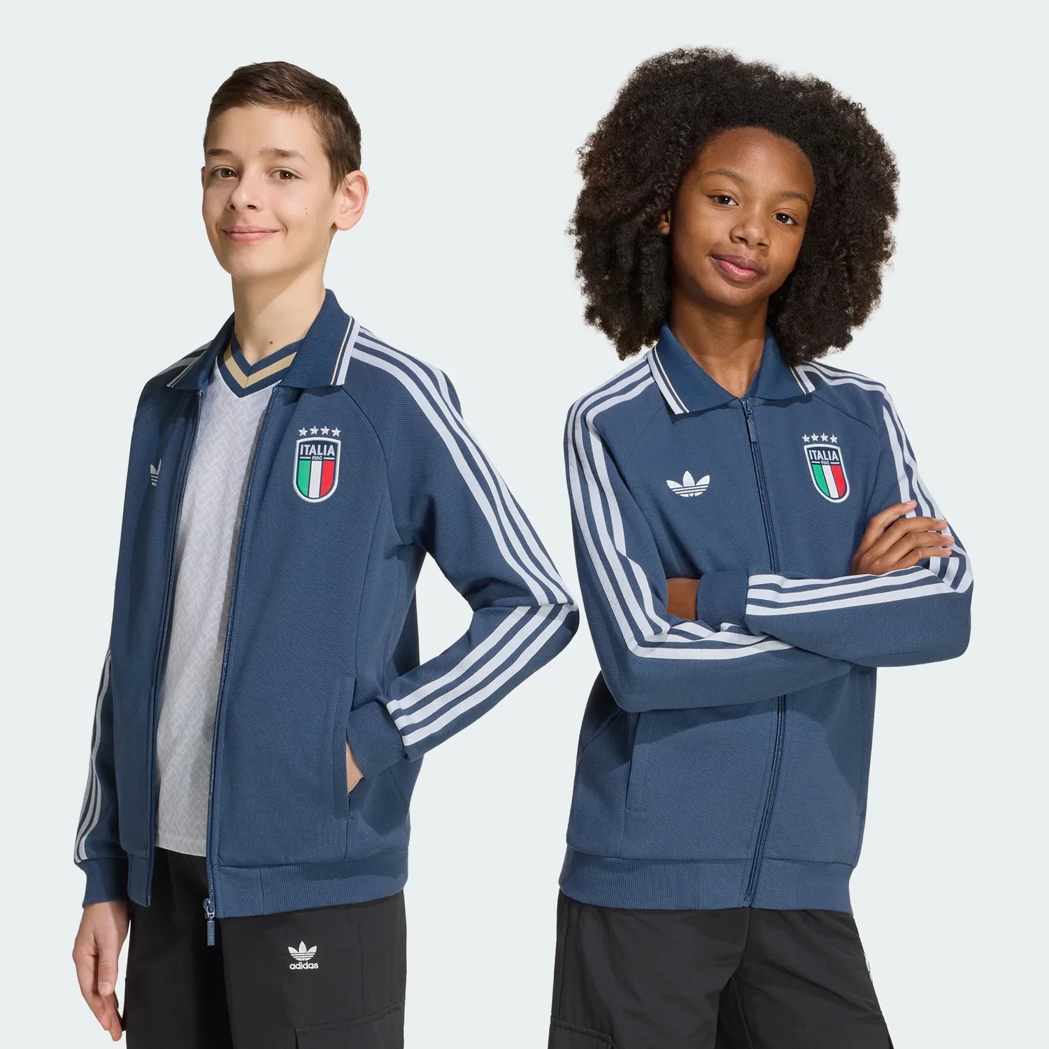Детская куртка adidas Italy Away Anthem для детей, Night Marine