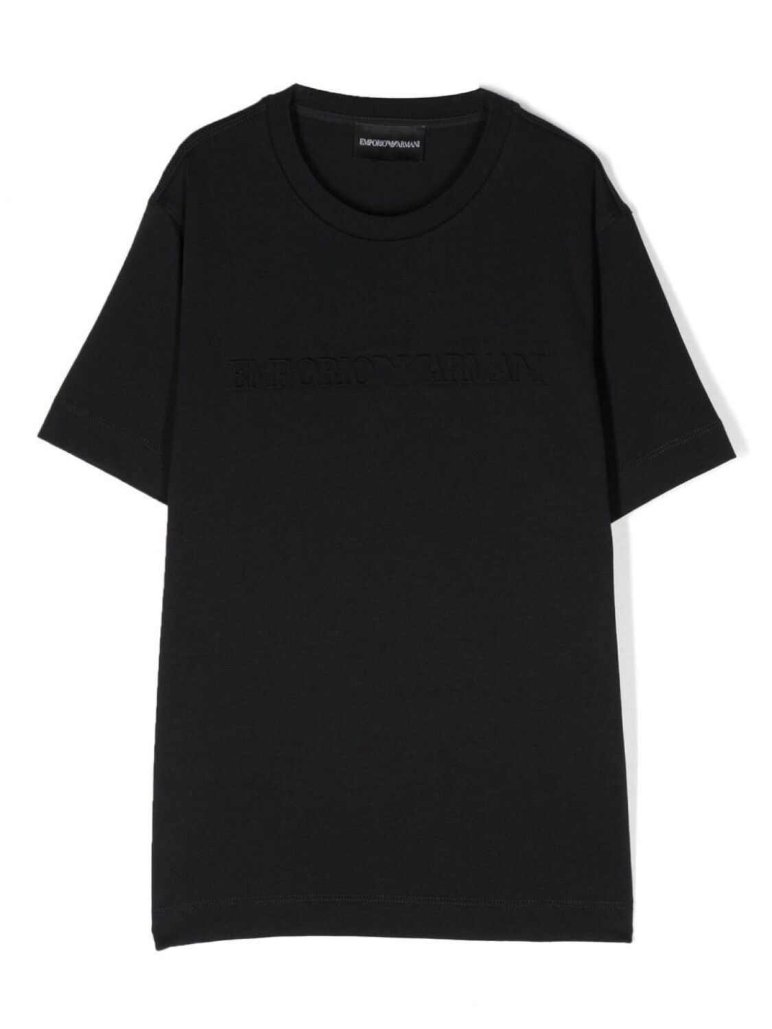 

Emporio Armani футболка с тисненым логотипом, синий