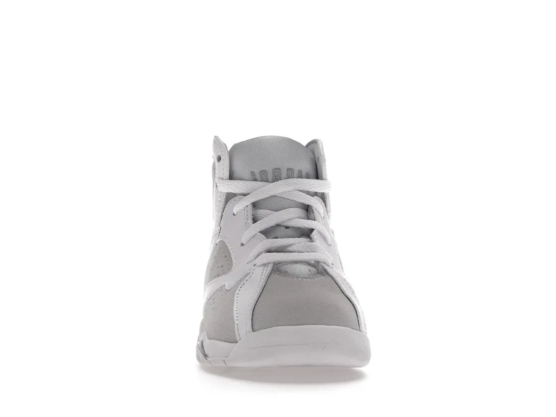 Детские кроссовки Lifestyle Jordan 7 Retro Pure Money Jordan, White/Metallic Silver — фото 2