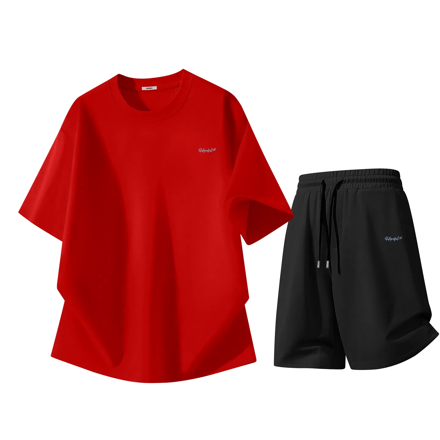 Детский комплект спортивной одежды Минималистичный MINISO, Red Black