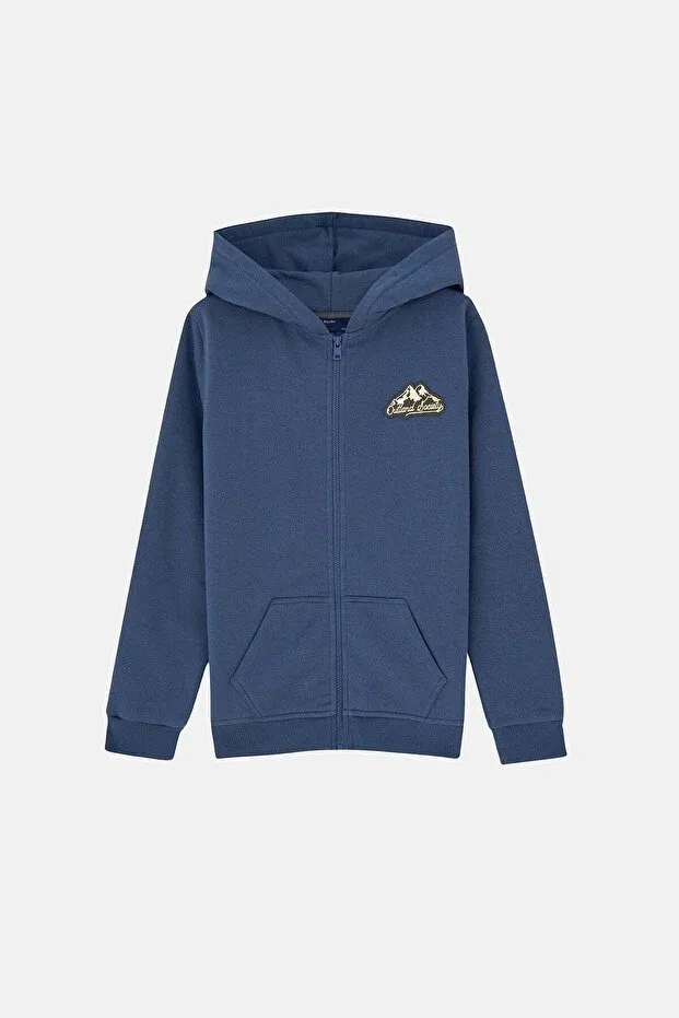 Детское худи для девочек с капюшоном Outland Society Soft Fleece Kids Full Zip Hoodie Reflect Studio, Blue