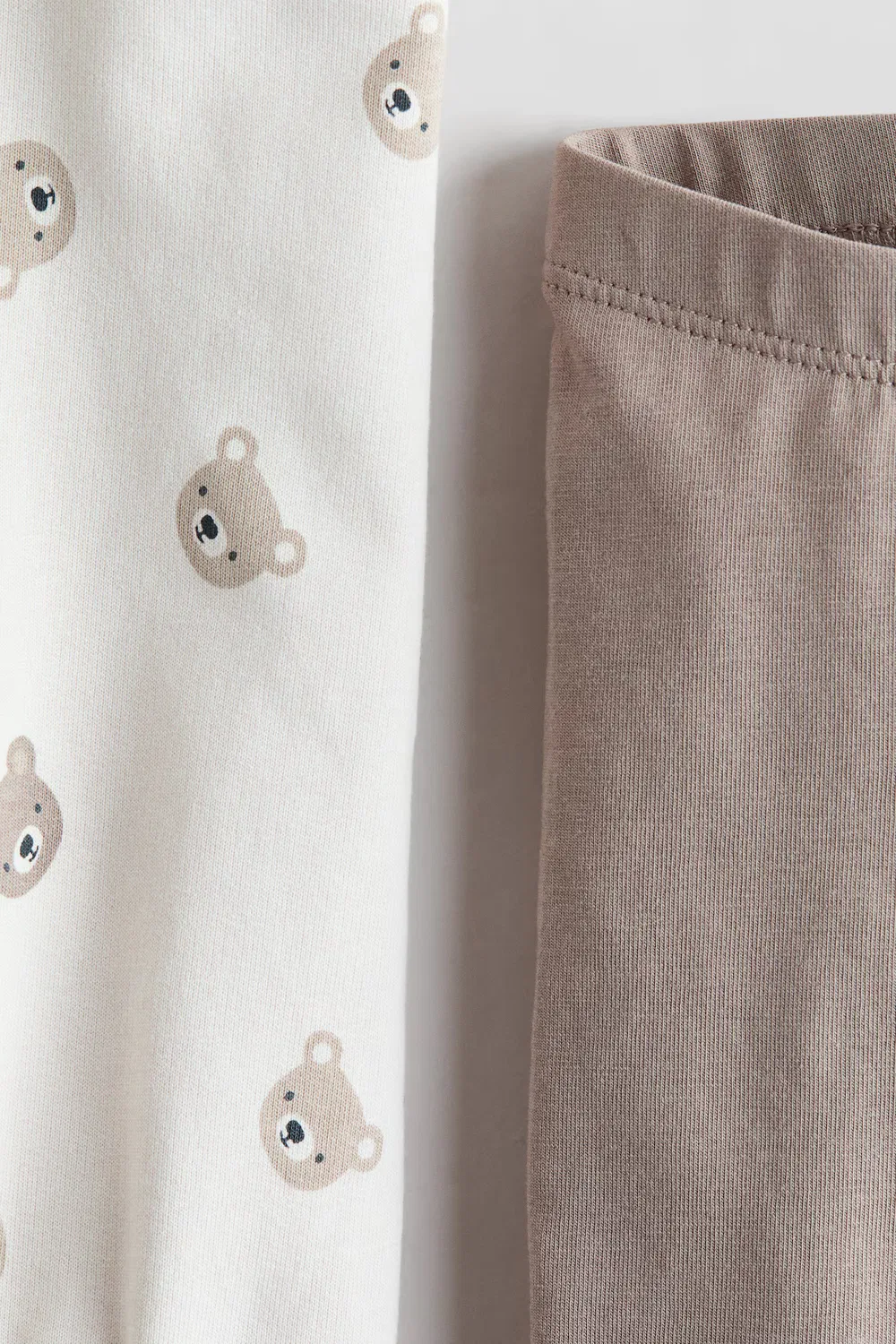 Комплект из двух предметов из хлопка H&M, Beige/Bären — фото 2