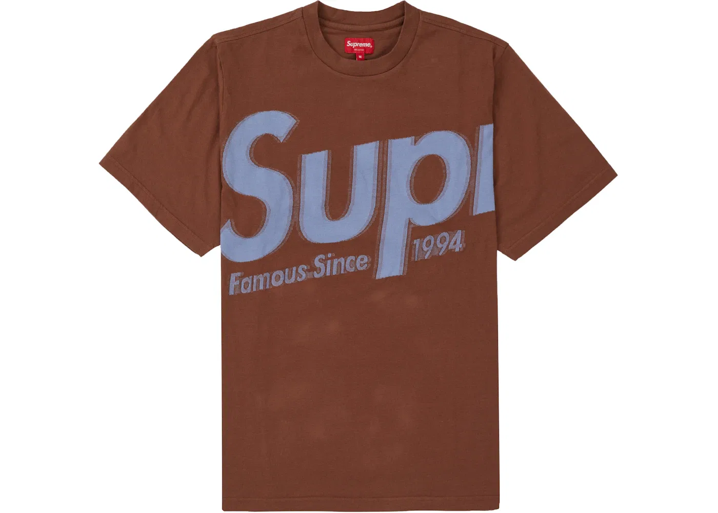 Мужская футболка с интарсией Supreme Intarsia Spellout S/S Top Supreme, Brown