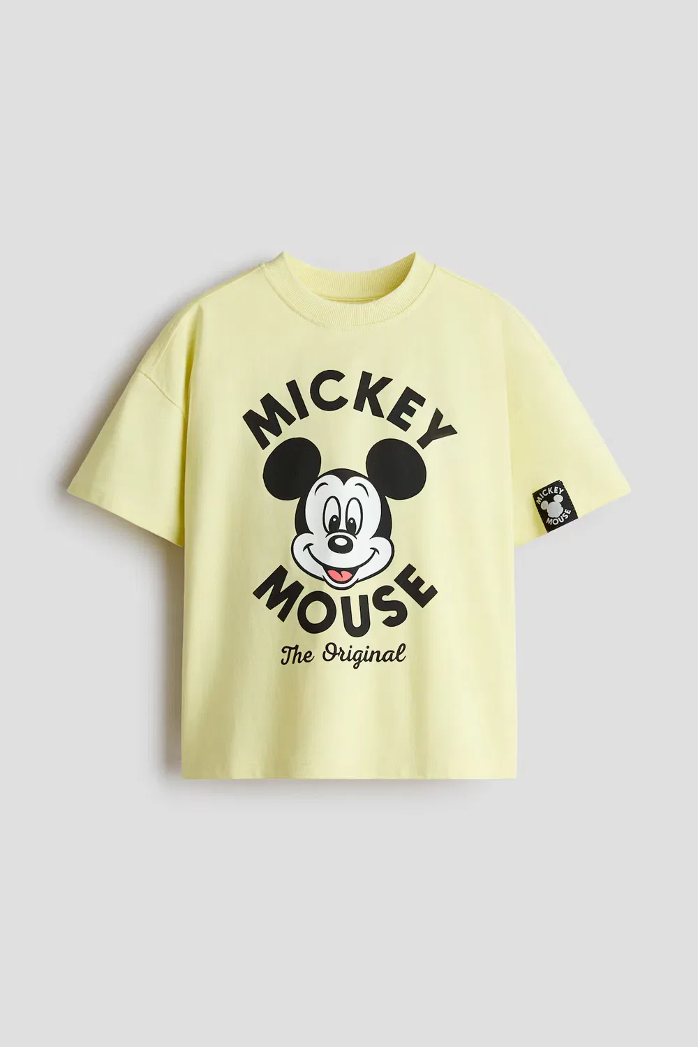 Футболка с принтом свободного кроя H&M, Hellgelb/Micky Maus