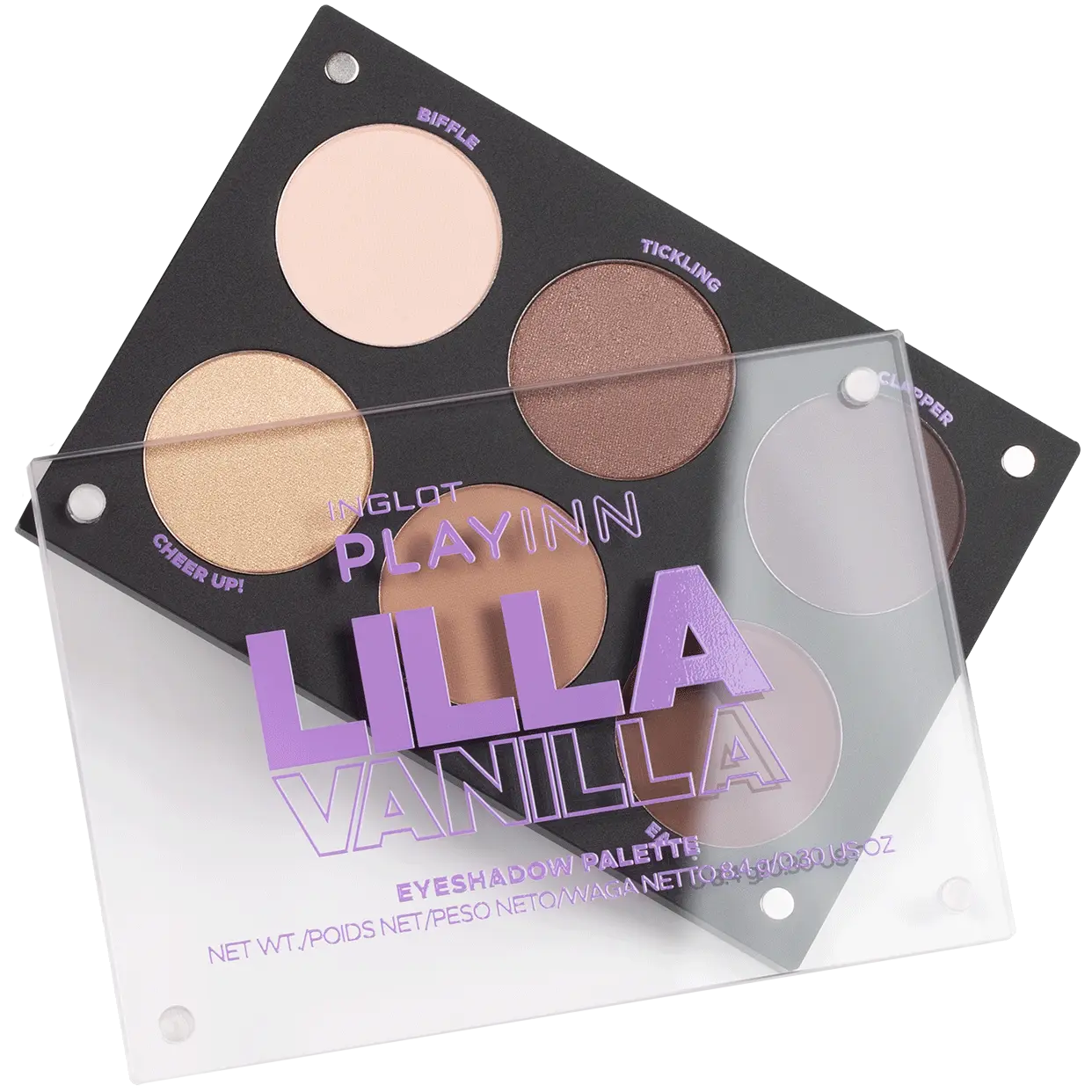 Inglot Playinn палетка теней для век лила ваниль, 8 г — фото 4