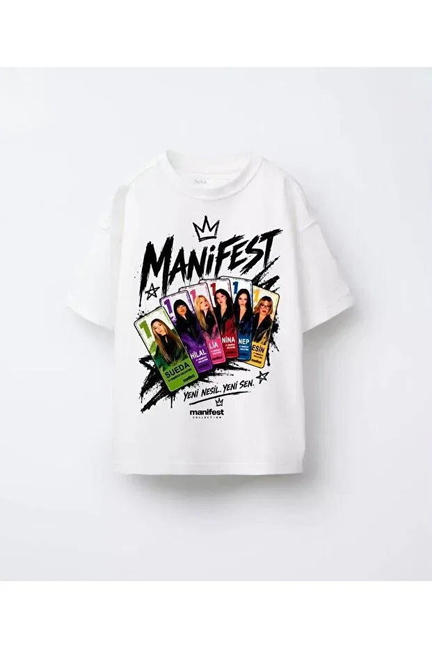 Детская футболка для девочек с принтом New Generation Manifest Bunubanayolla, White