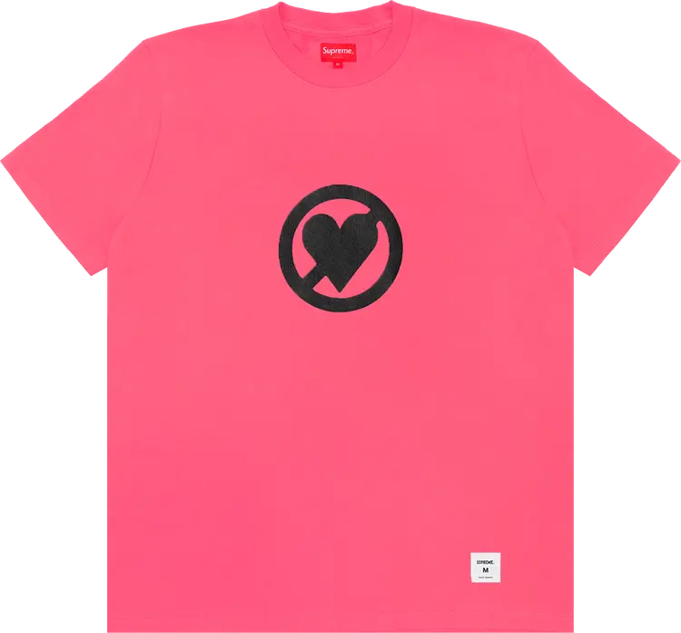Футболка Supreme No Love Short-Sleeve Top 'Pink', розовый — фото 2