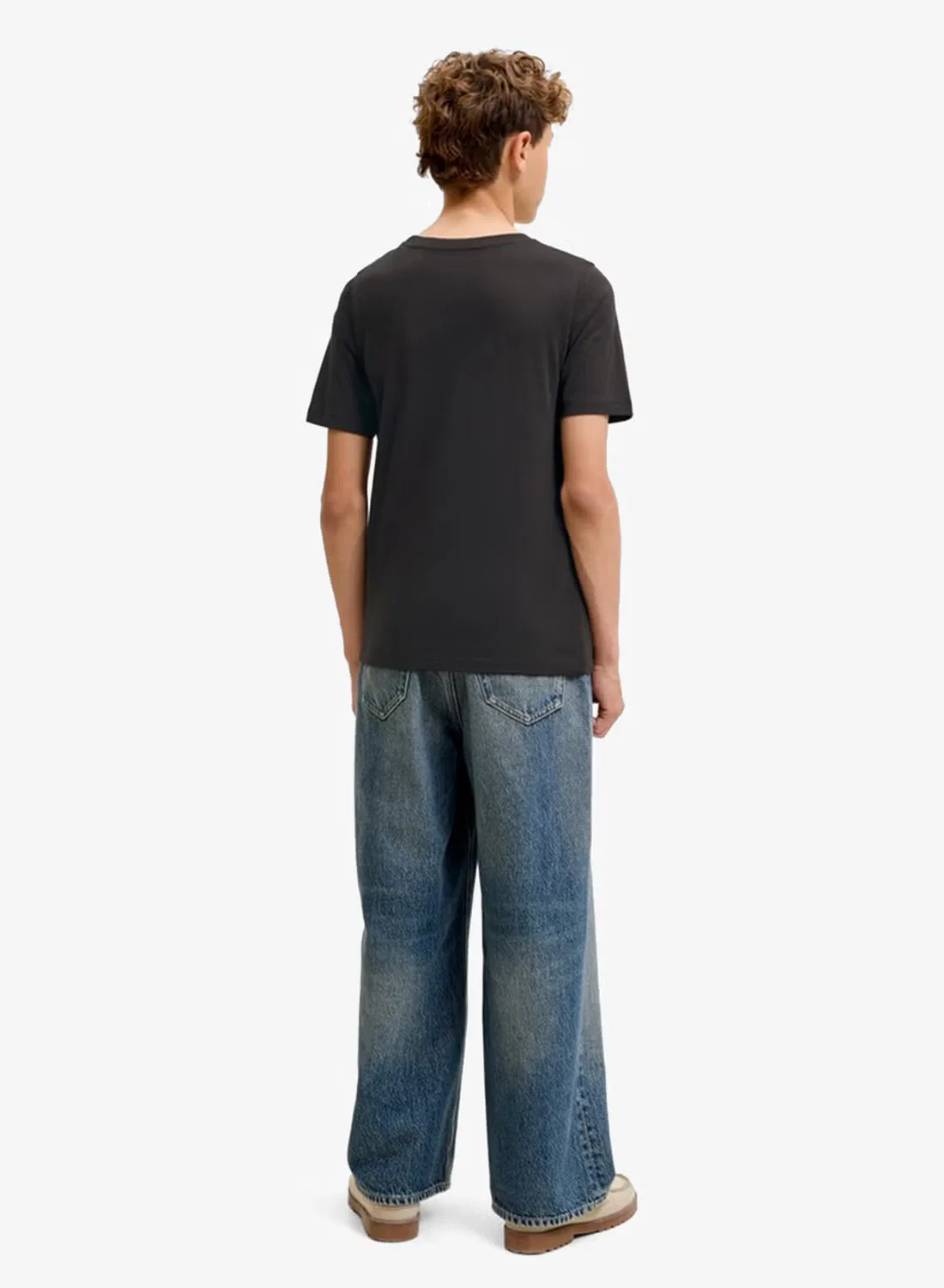 Футболка с принтом Youth Box Logo Jack & Jones Junior, черный — фото 2