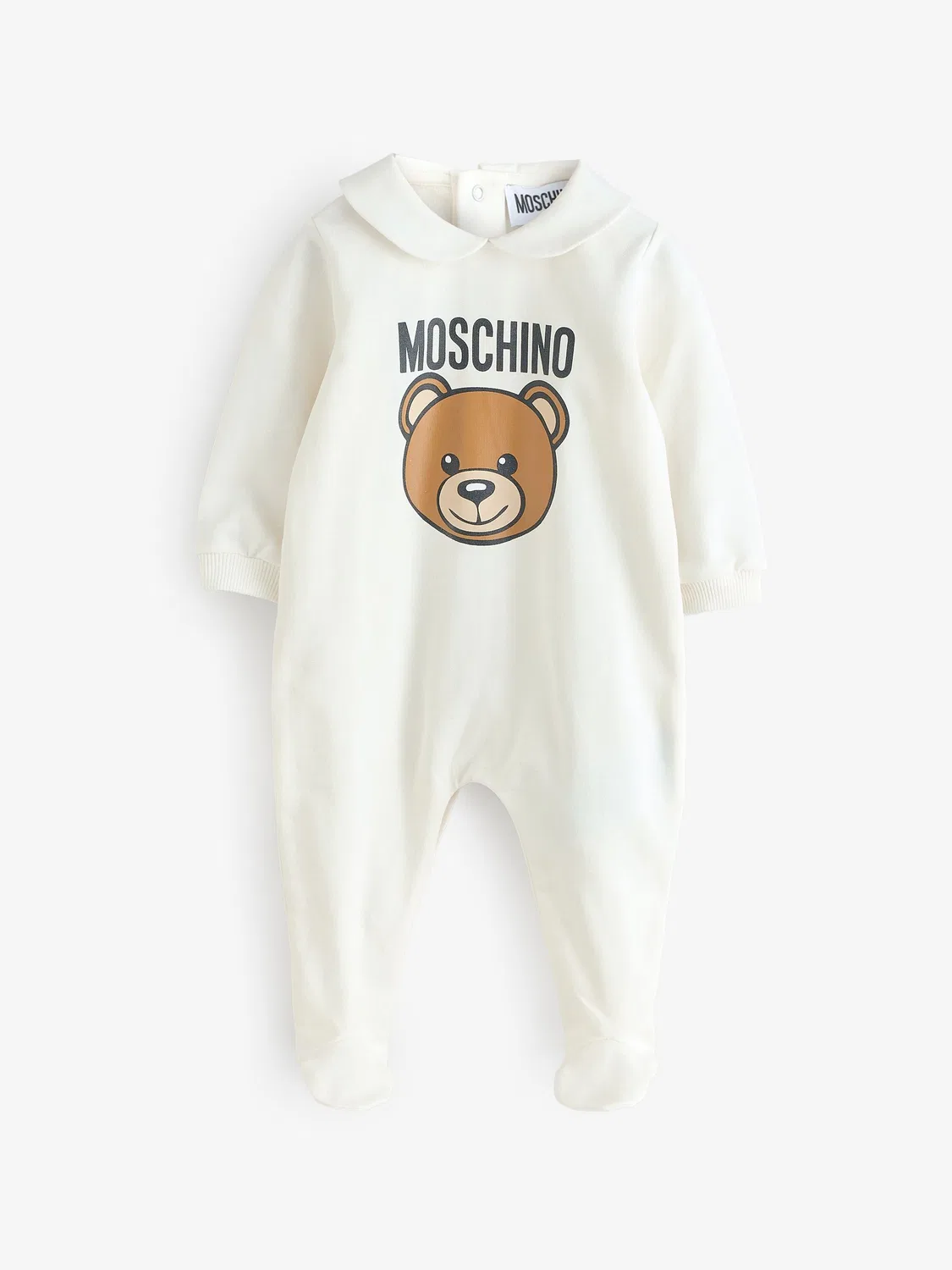 Боди Moschino Baby Logo, кремовый