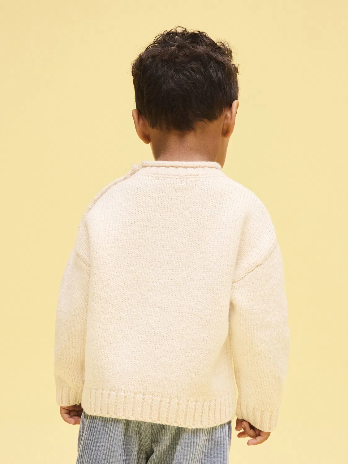 Джемпер с вышивкой черепашки, Knitted Crew Neck Jumper Next, кремовый — фото 3