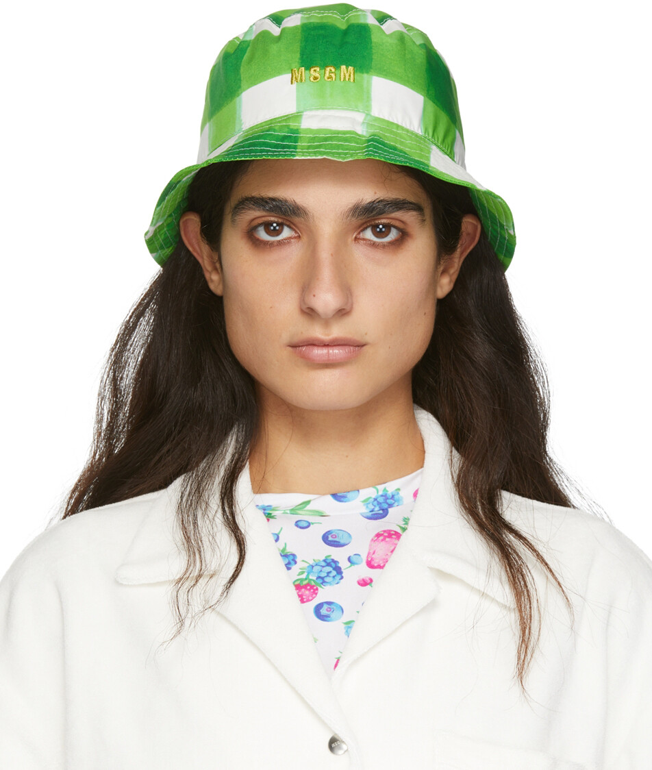 

Зеленая панама в шотландскую клетку MSGM