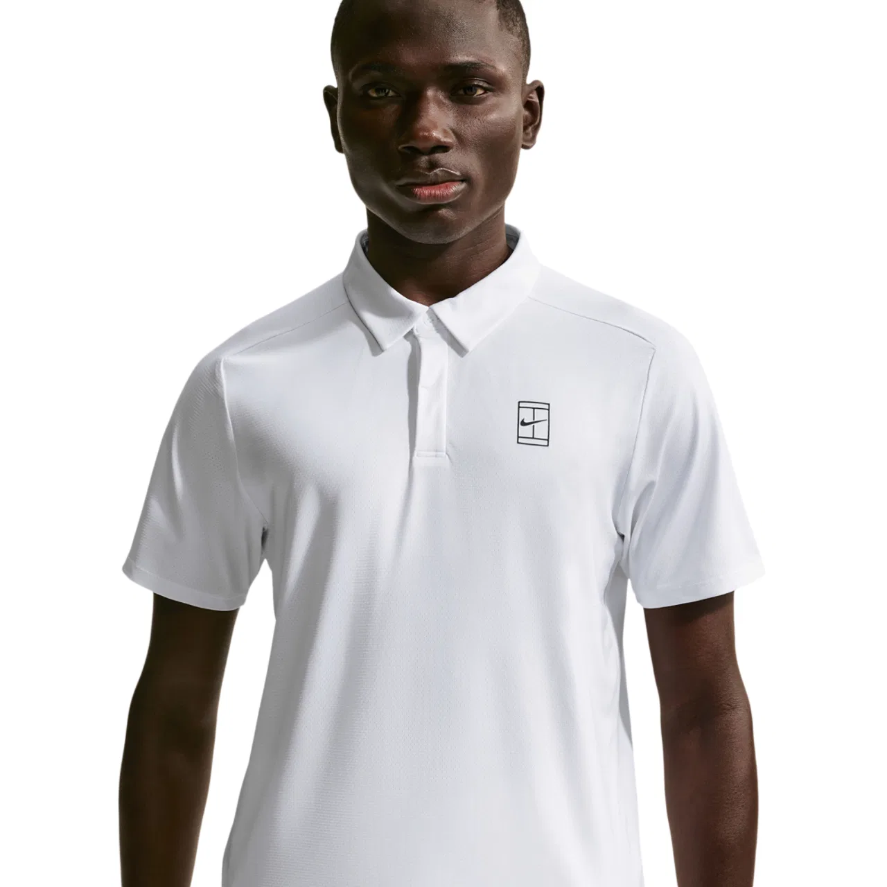 Мужское поло для тенниса NikeCourt Dri-FIT Advantage Polo, белый/черный
