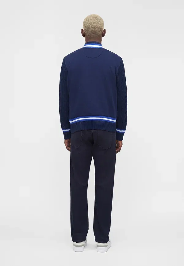Свитер с вязаным узором Wimbledon, Polo Ralph Lauren, Refined темно-синий — фото 4