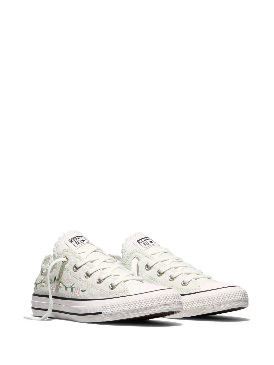 Кроссовки с цветочной вышивкой Chuck Taylor Converse, белый — фото 4
