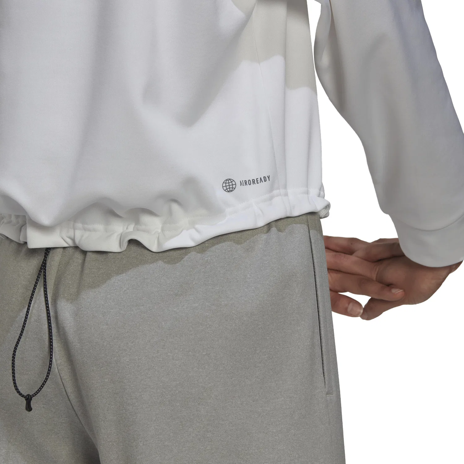 Женский свитшот с флисом adidas Aeroready, Weiß