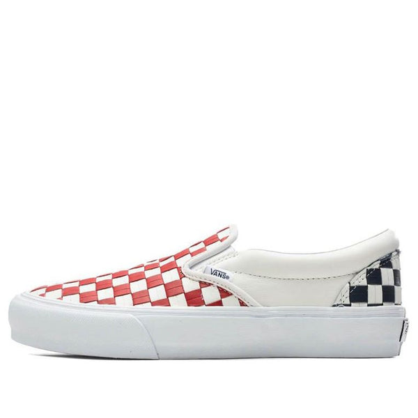 

Кроссовки classic slip-on vlt lx 'leather woven - red' Vans, красный