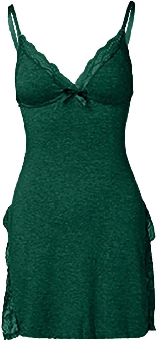 Женский кружевной комбинезон с открытой спиной, Dark Green — фото 3