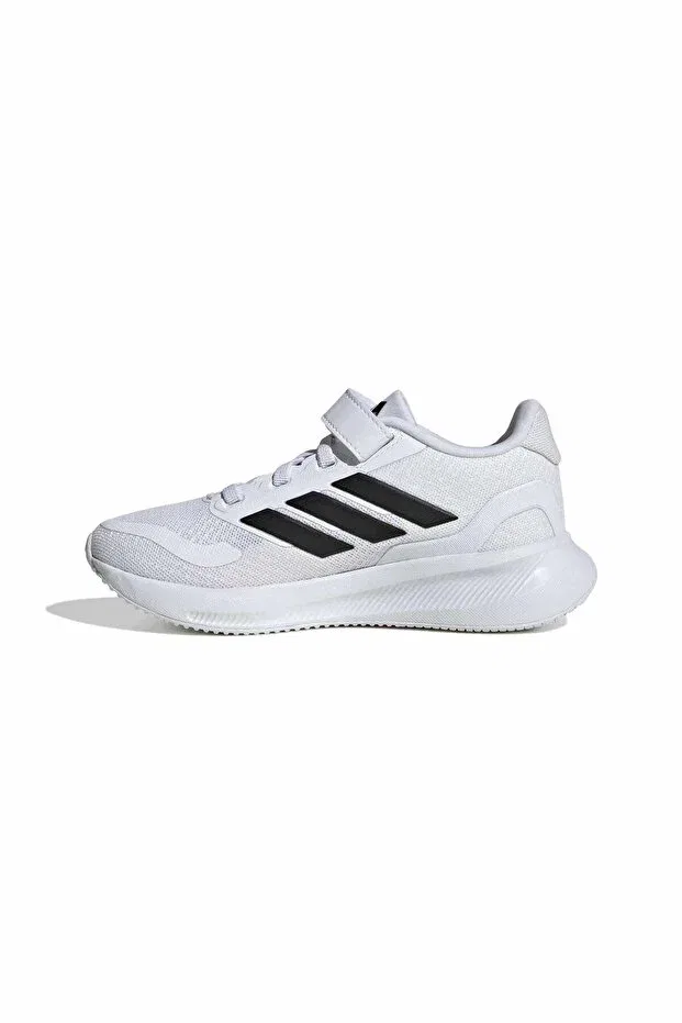 Детские кроссовки для девочек шнурующиеся Runfalcon 5 el c Adidas, White — фото 2