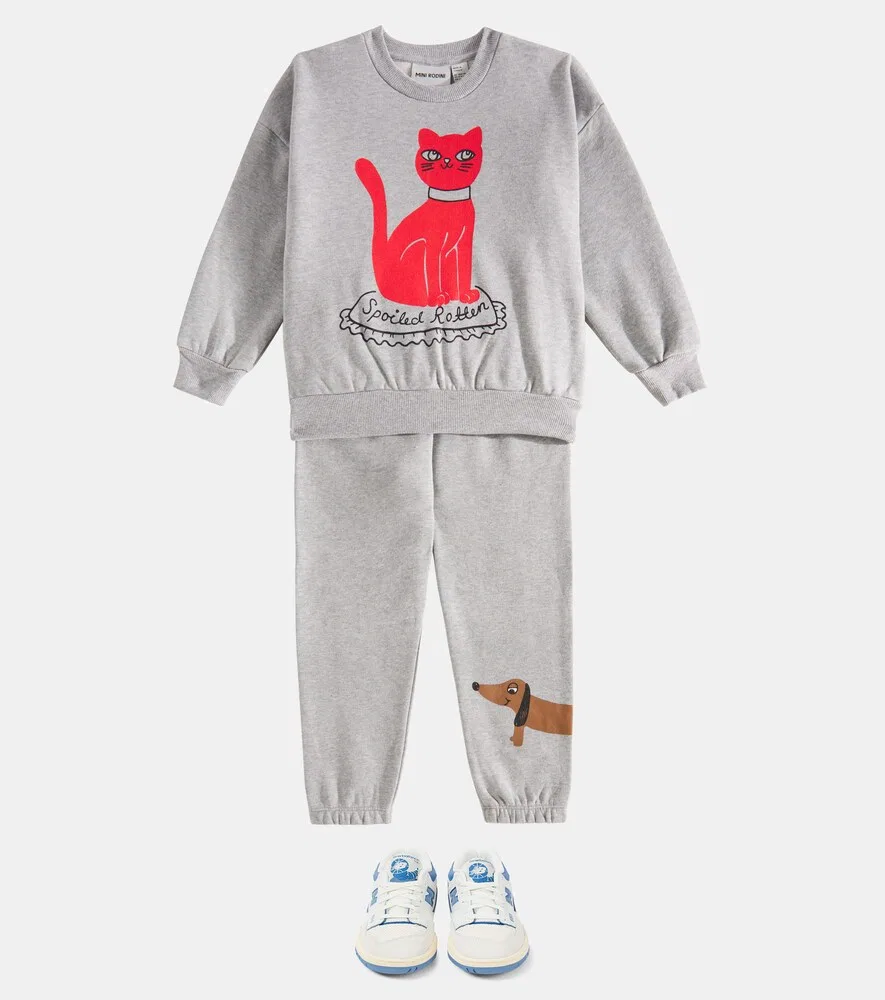 Кожаные кроссовки New Balance Kids, синий — фото 2