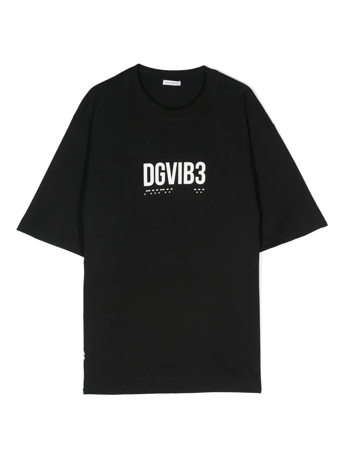 Футболка DGVIB3 из хлопка Dolce & Gabbana, черный