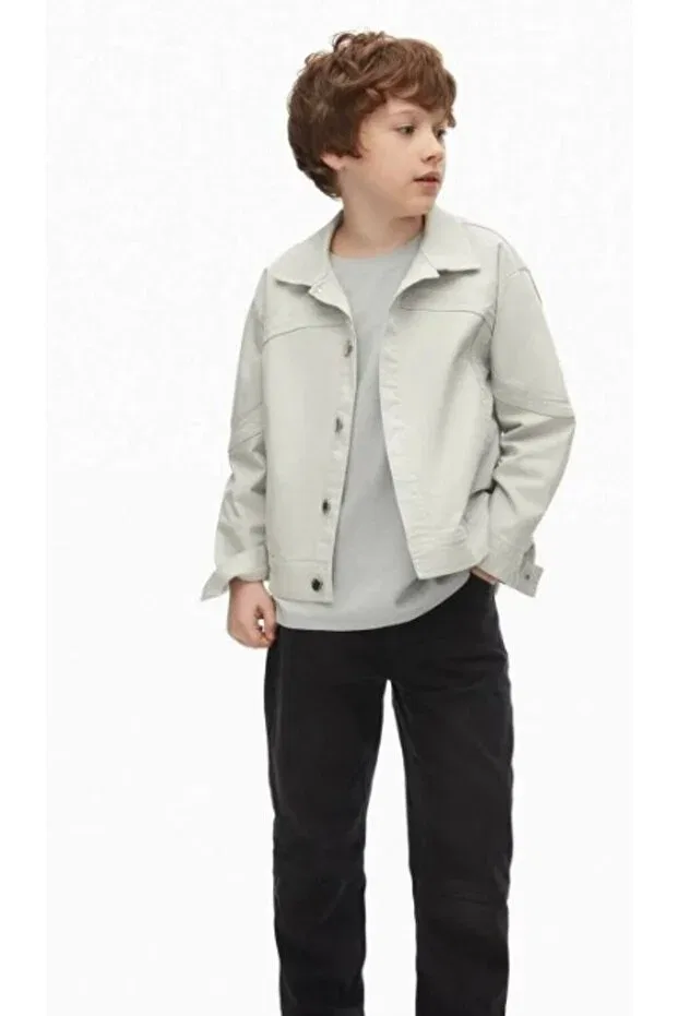 Детская куртка для девочек джинсовая Nk Kids, Gray — фото 2
