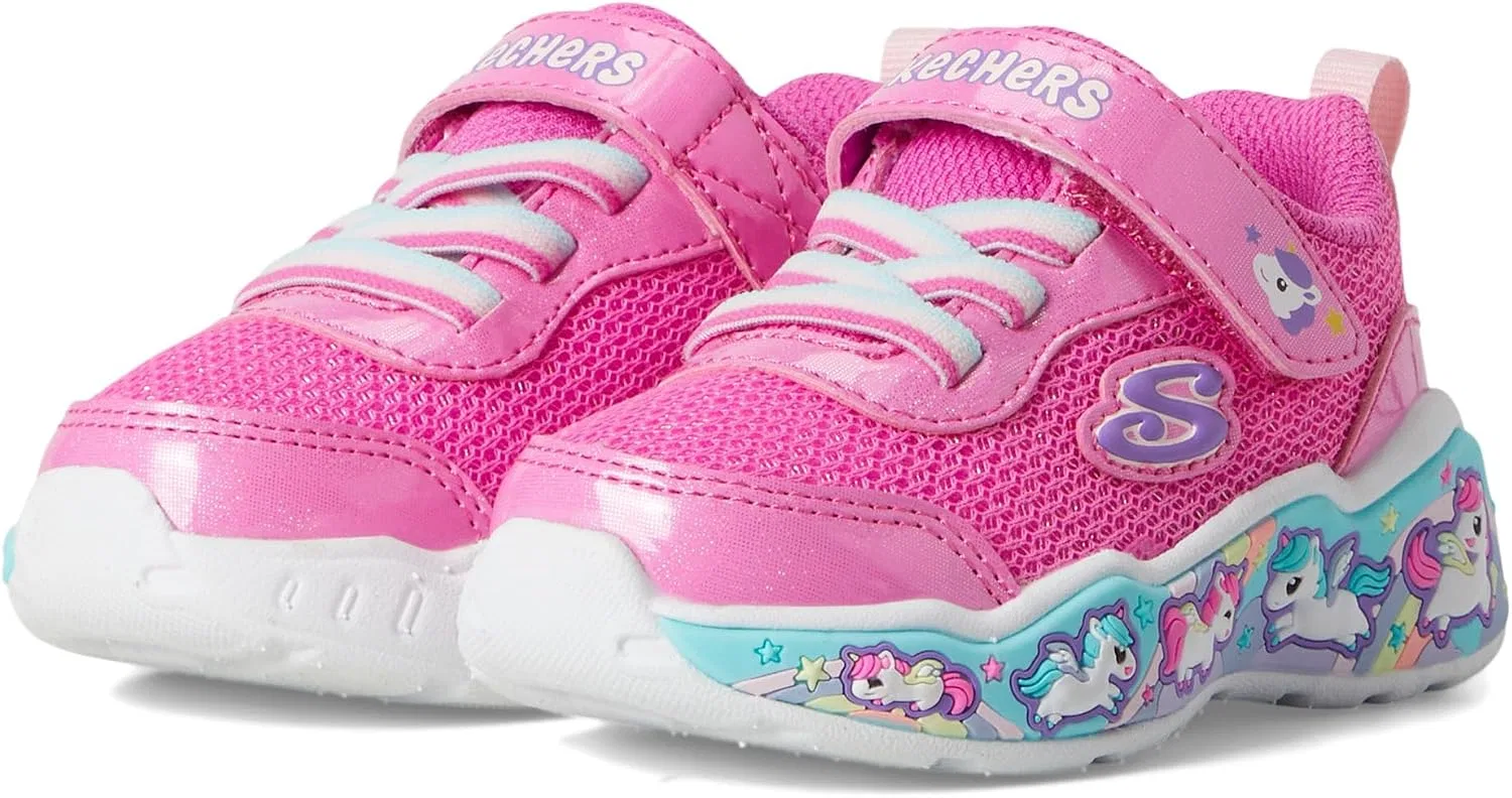 Детские кроссовки для девочек Play Scene-Fun Squad Skechers, Pink/Multi — фото 2