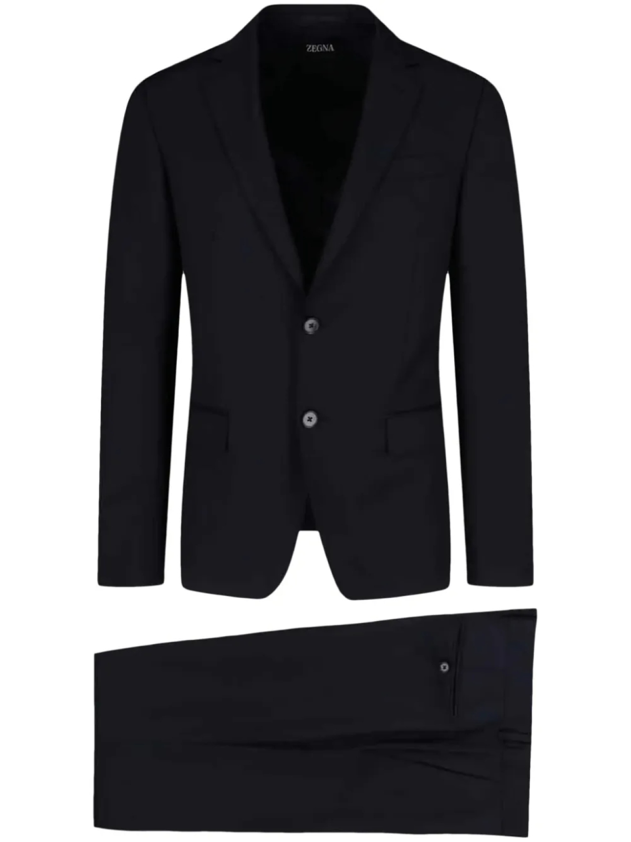 

Однобортный костюм Zegna, синий