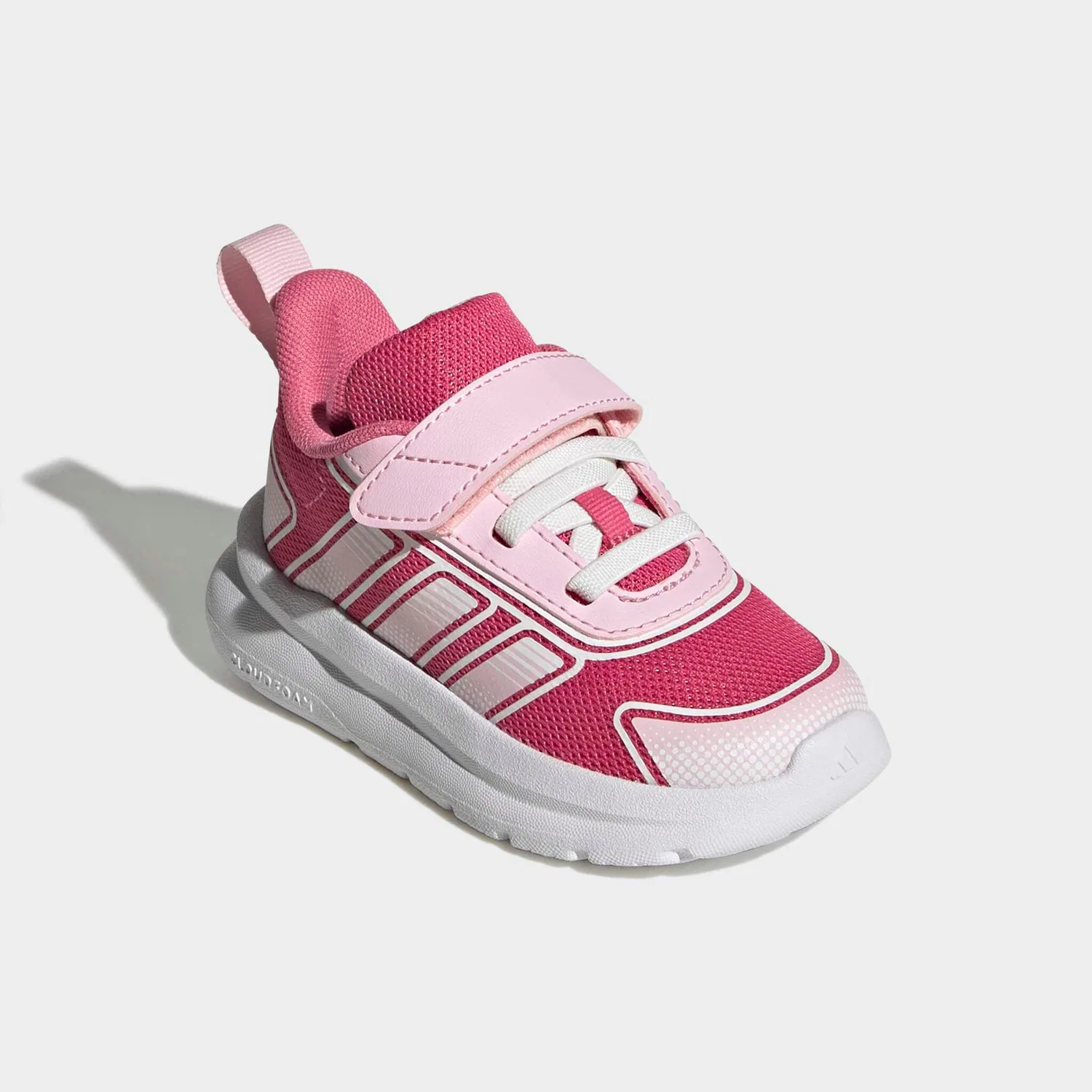 Детские кроссовки с эластичными шнурками Tensaur Run 4.0 Adidas, Pink Fusion/Clear Pink