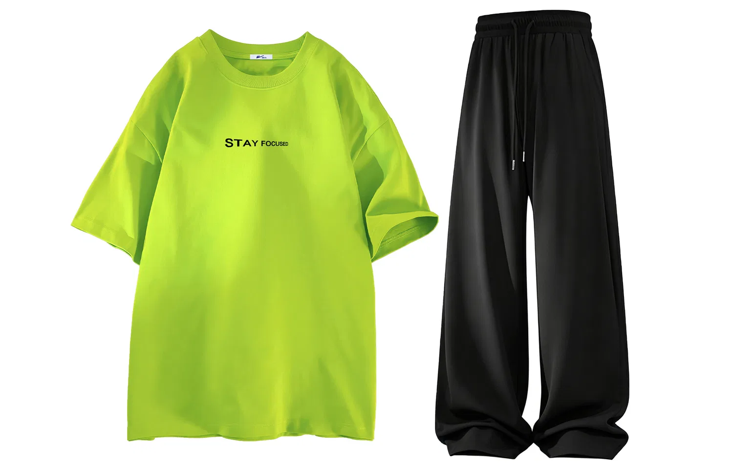 Детский спортивный комплект из двух предметов Neon Green+Black WARRIOR