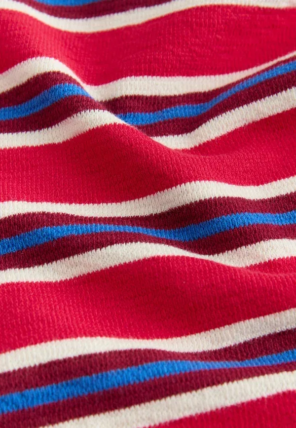 Футболка с длинным рукавом полосатая Regular fit Long sleeve stripe t-shirt Next, Red White Textured, белый — фото 2