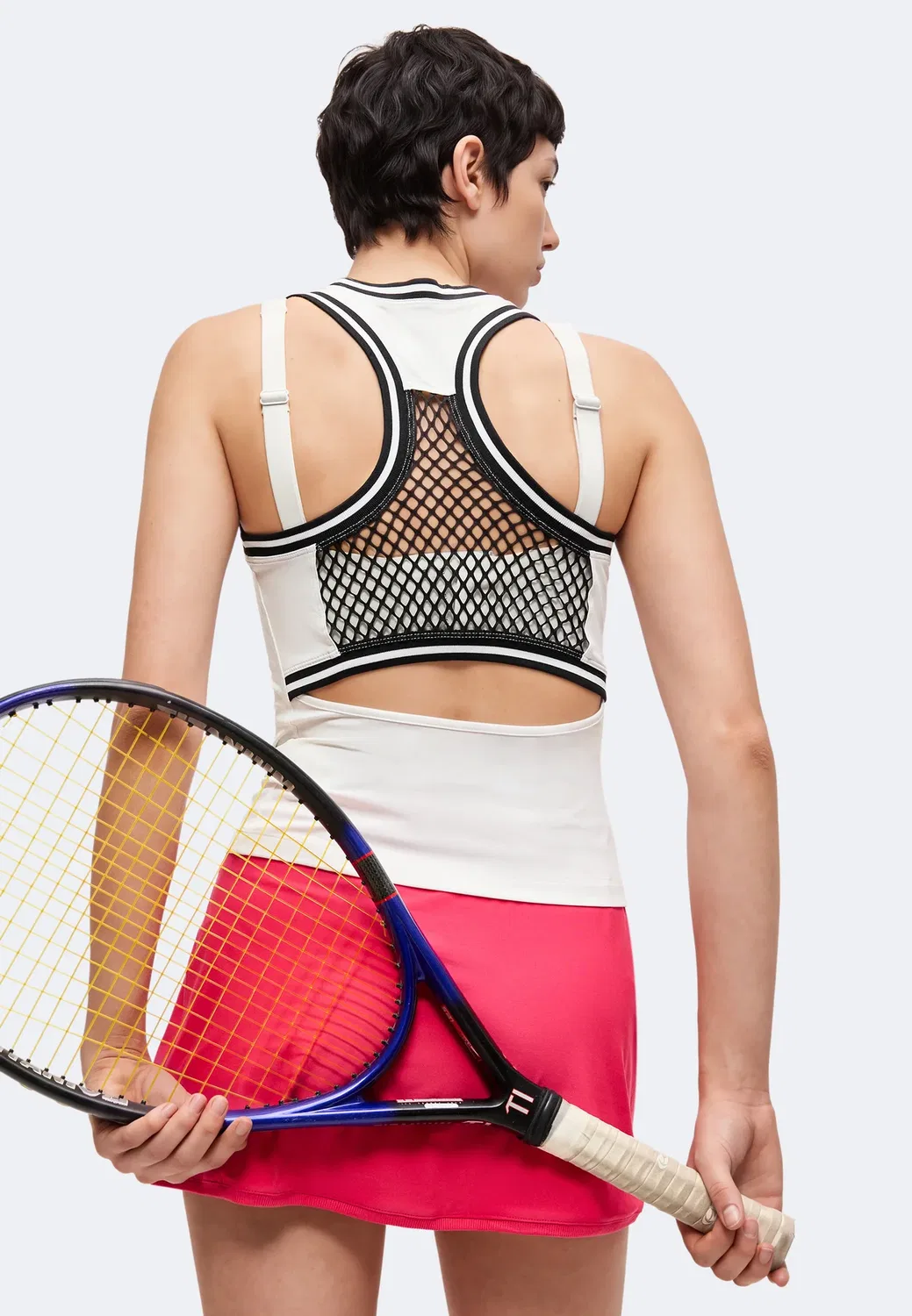 Slam tank uso - top Nike Performance, White/Black — фото 4