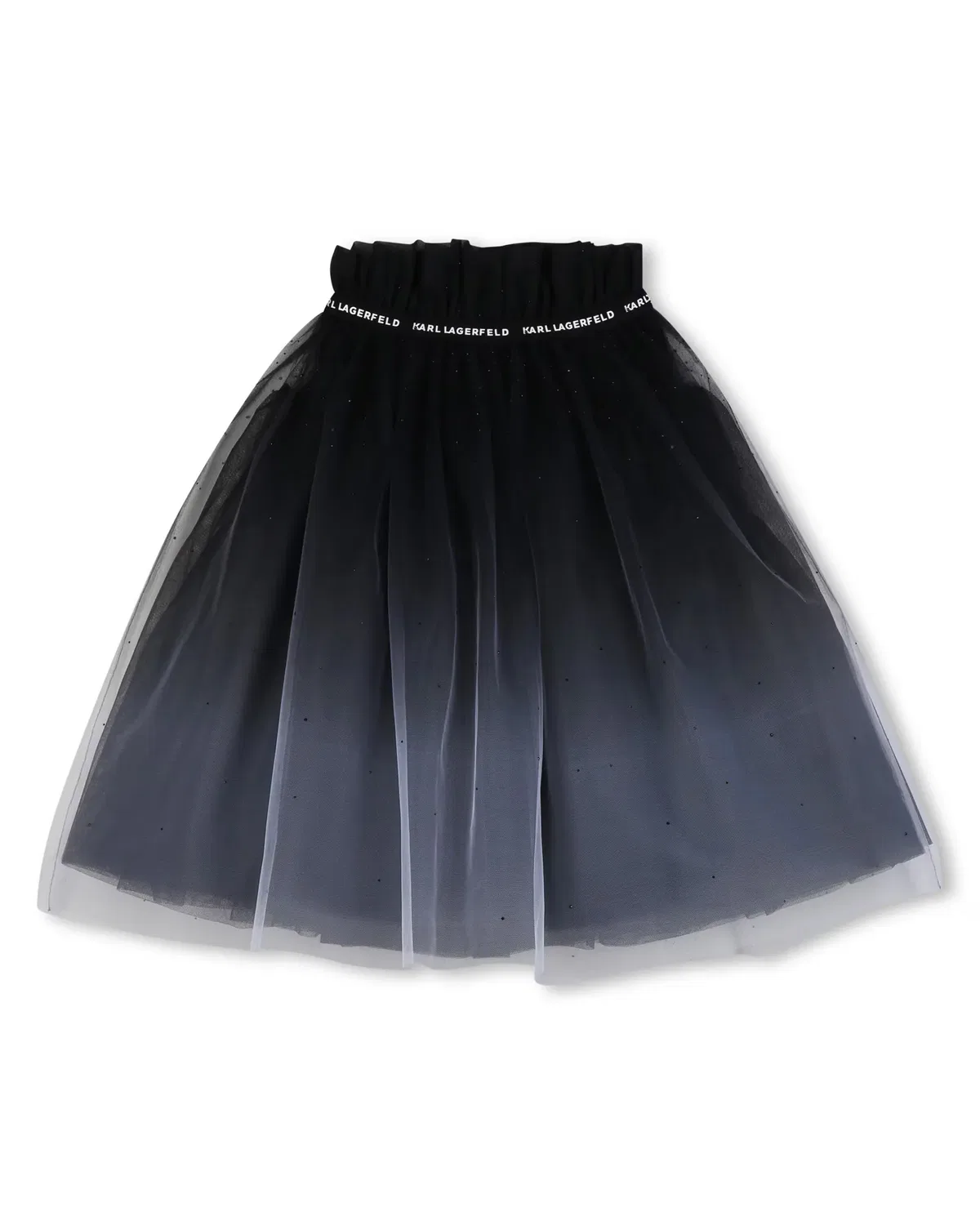 Детская юбка для девочек из фатина с кристаллами Karl Lagerfeld Kids, Multicolor — фото 3